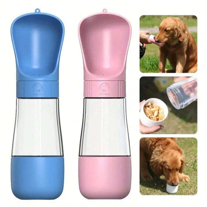 COMEDERO AZUL PARA MASCOTAS PORTATIL