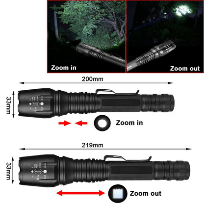LINTERNA TACTICA GRANDE 10000L
