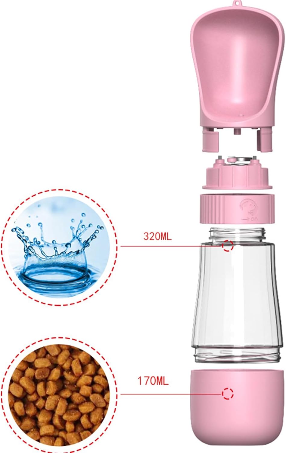 COMEDERO AZUL PARA MASCOTAS PORTATIL