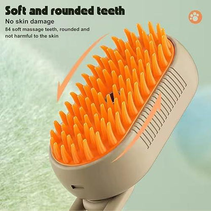 CEPILLO DE PELO CON VAPOR PARA MASCOTAS